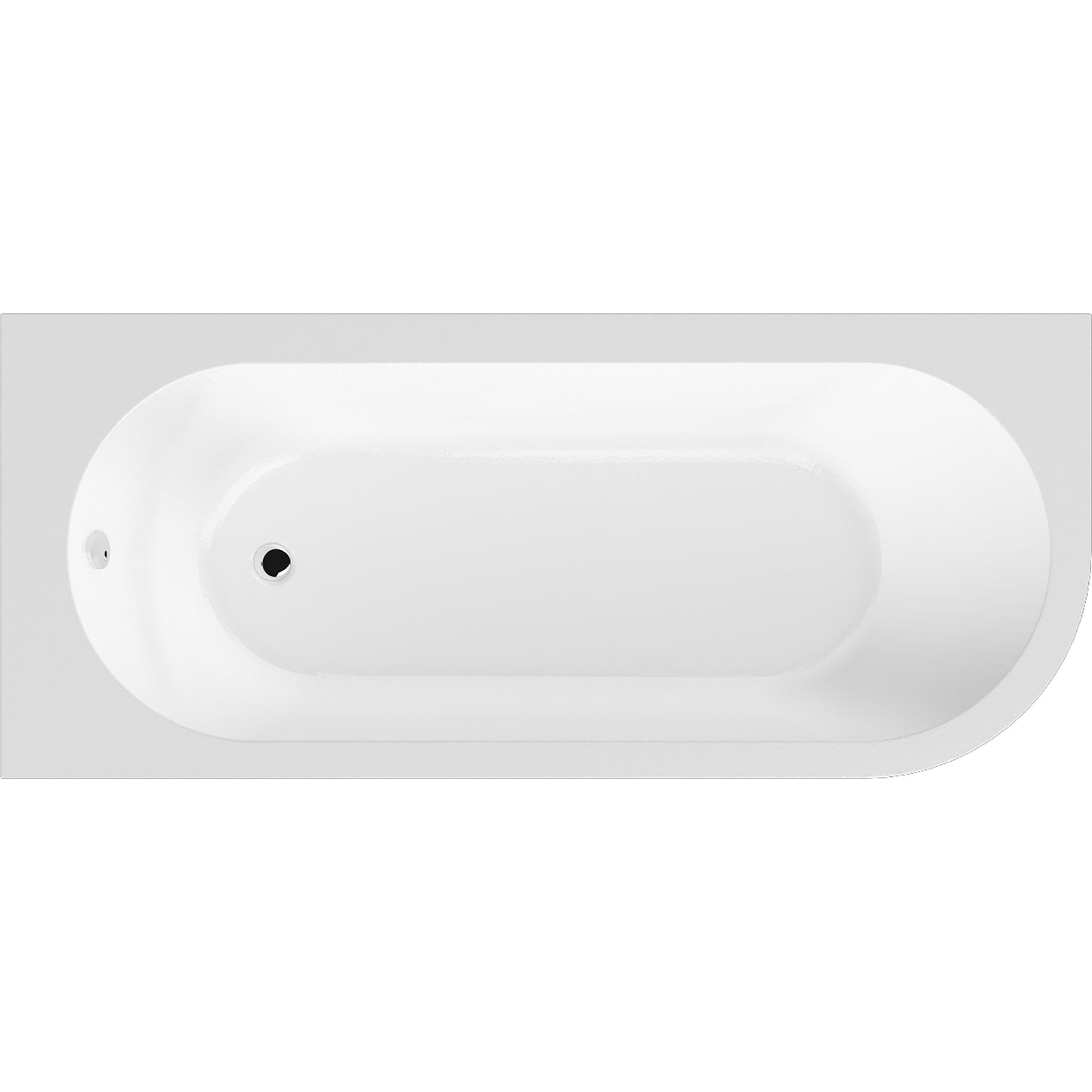 Left Hand Back to Wall Corner Bath