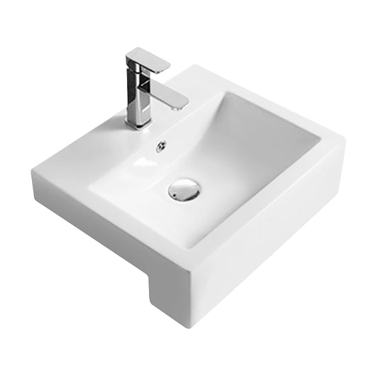 Semi-Recessed Basin 530 x 440 x 168mm
