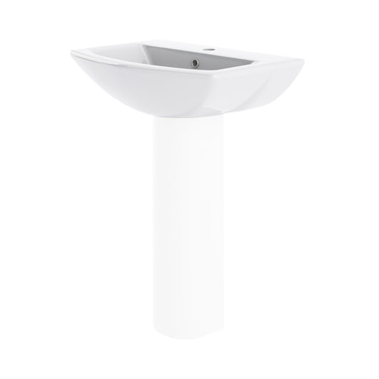 Ettore 600mm Medium Basin 1 Tap Hole