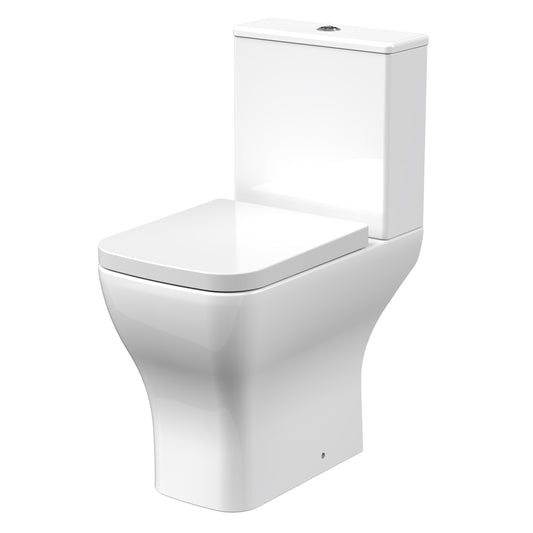 Acer Comfort Height Rimless Toilet Pan, Cistern & Seat