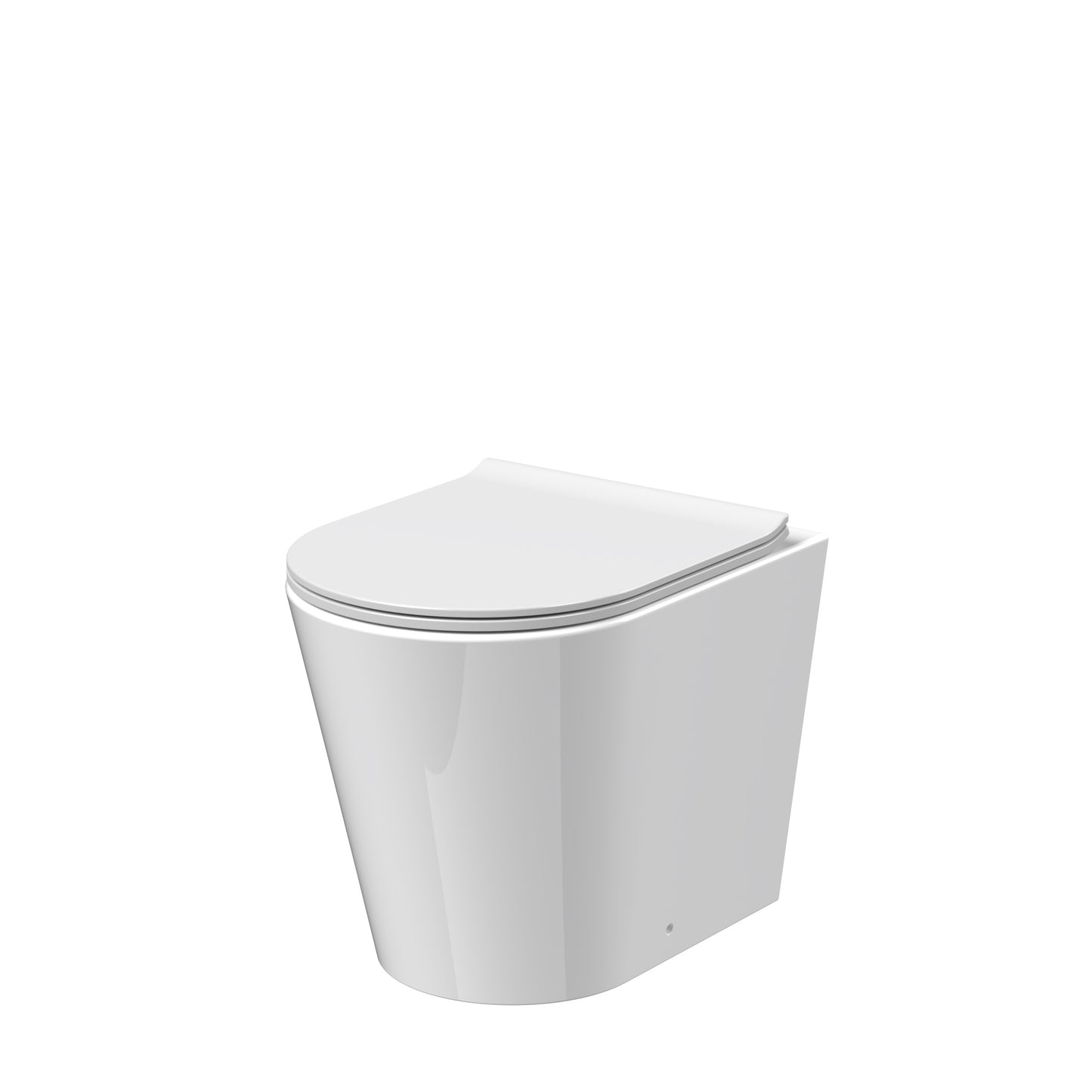 Allium Round Rimless BTW Pan & Soft Close Seat - White