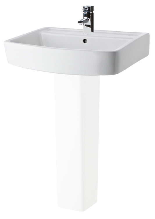 Hosta  Square 600mm Basin 1 Tap Hole