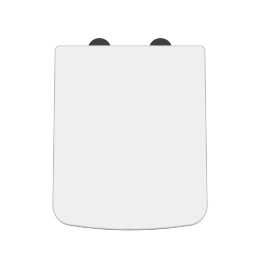 Hudson Reed Square Gloss White Soft Close Toilet Seat
