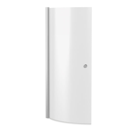 Curved Hinged P-Bath Screen with Knob