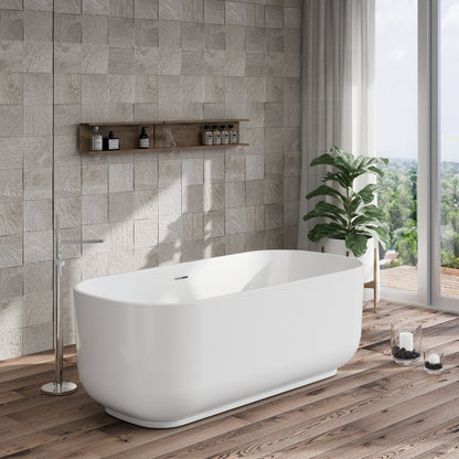 Perpetua Soft Square Freestanding Bath by Nuie