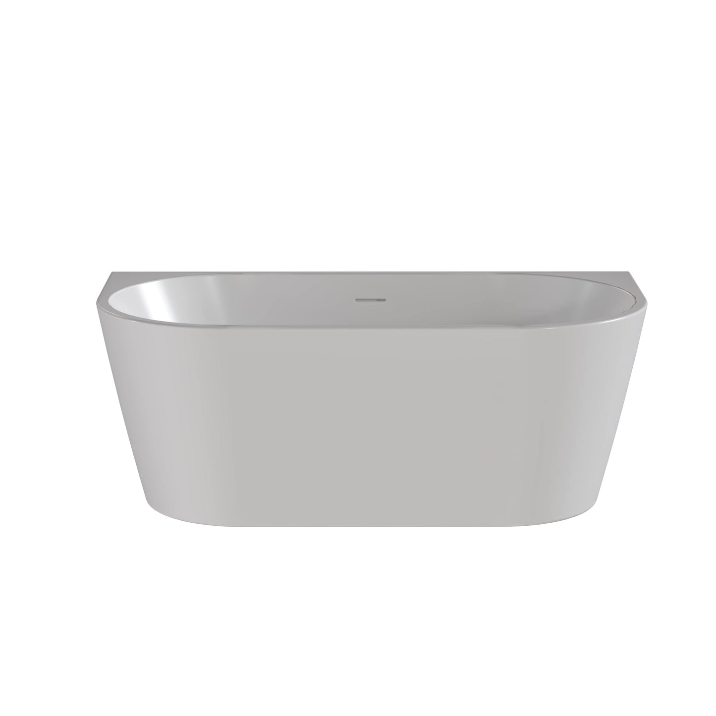 Myriad Curved Back to Wall Freestanding Bath by Nuie