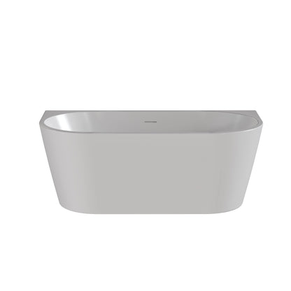 Myriad Curved Back to Wall Freestanding Bath by Nuie