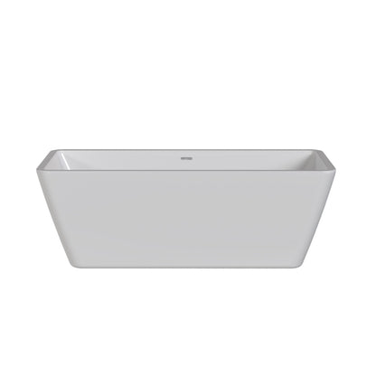 Endeavor Square Back to Wall Freestanding Bath by Nuie