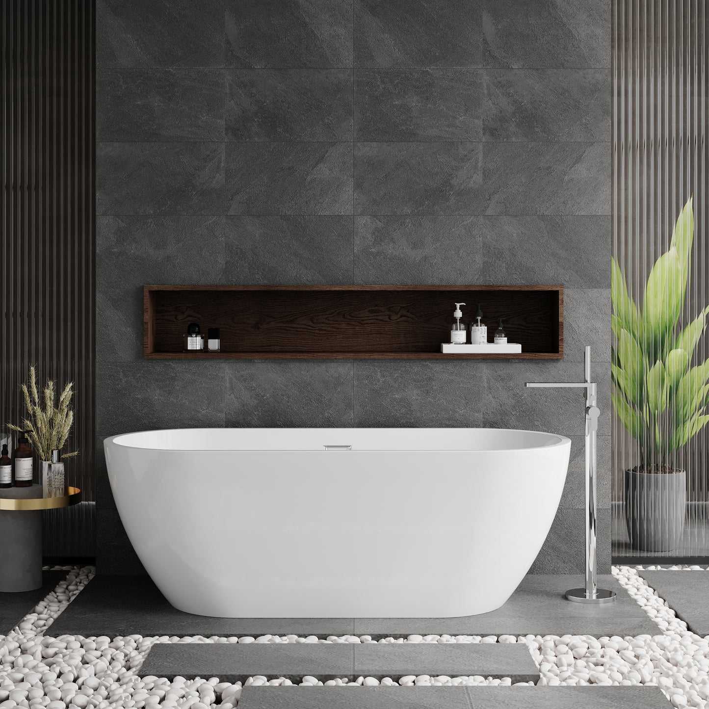 Pendulum Oval Freestanding Bath by Nuie