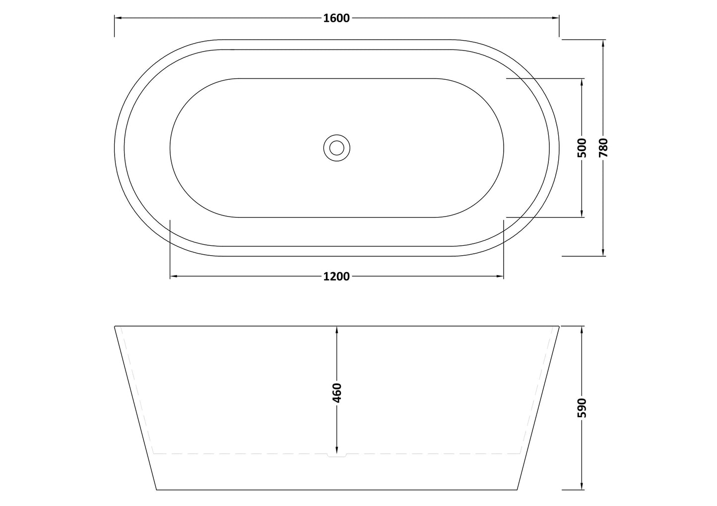 Forever Oval Freestanding Bath by Nuie