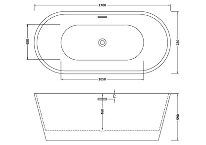 Forever Oval Freestanding Bath by Nuie