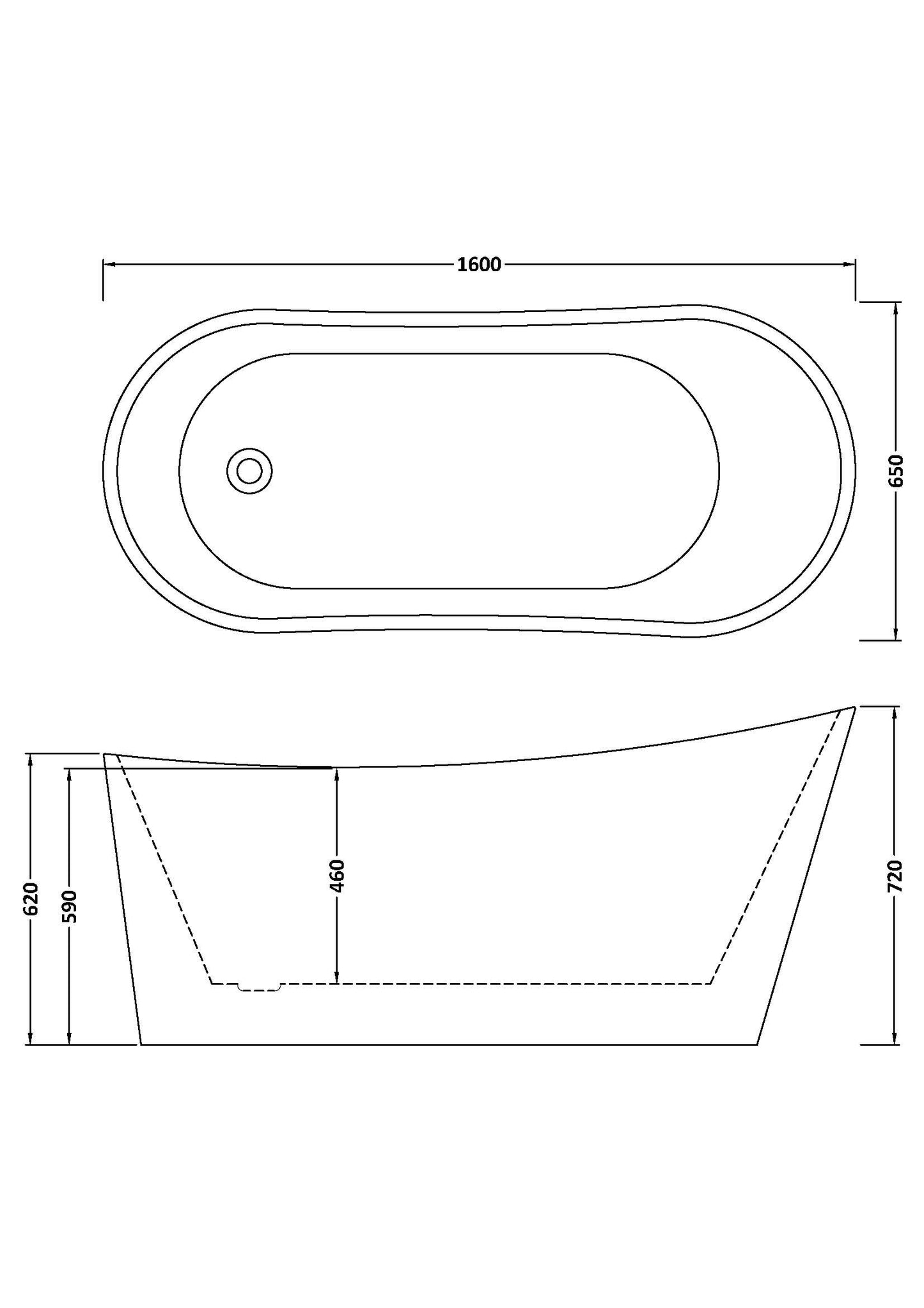Moment Freestanding Slipper Bath by Nuie