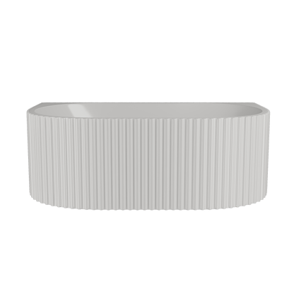 Interval Back to Wall Freestanding Bath by Nuie
