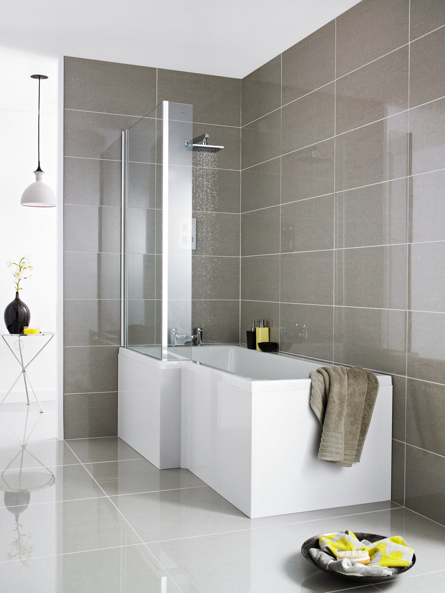 L-Shape Shower Bath Front Panel 1600mm