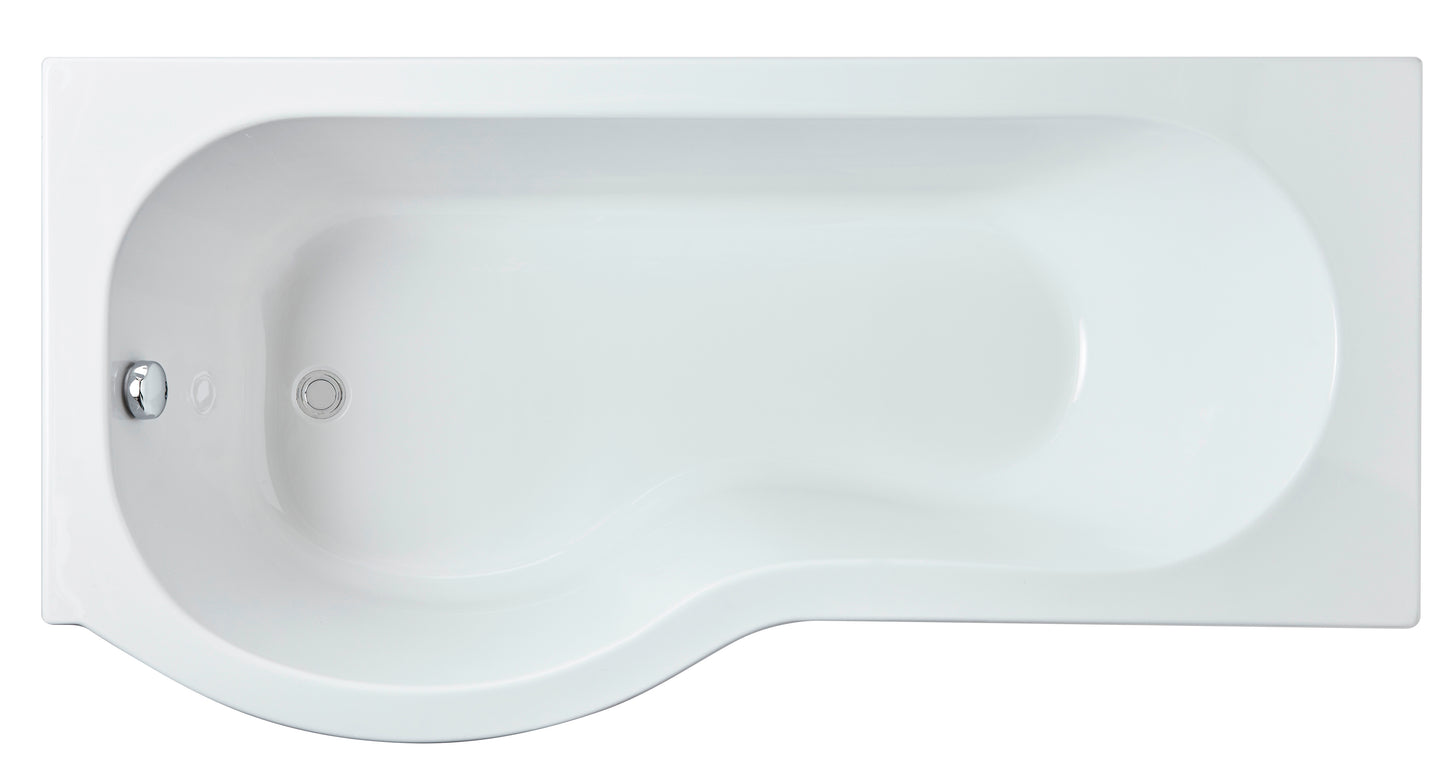 P-Shaped Shower Bath by Nuie