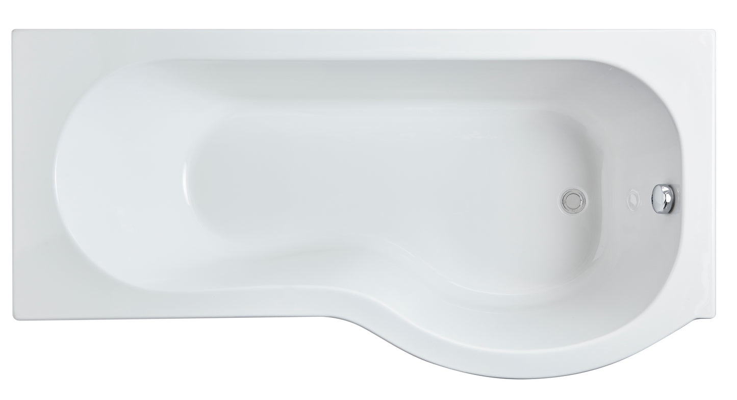 P-Shaped Shower Bath by Nuie