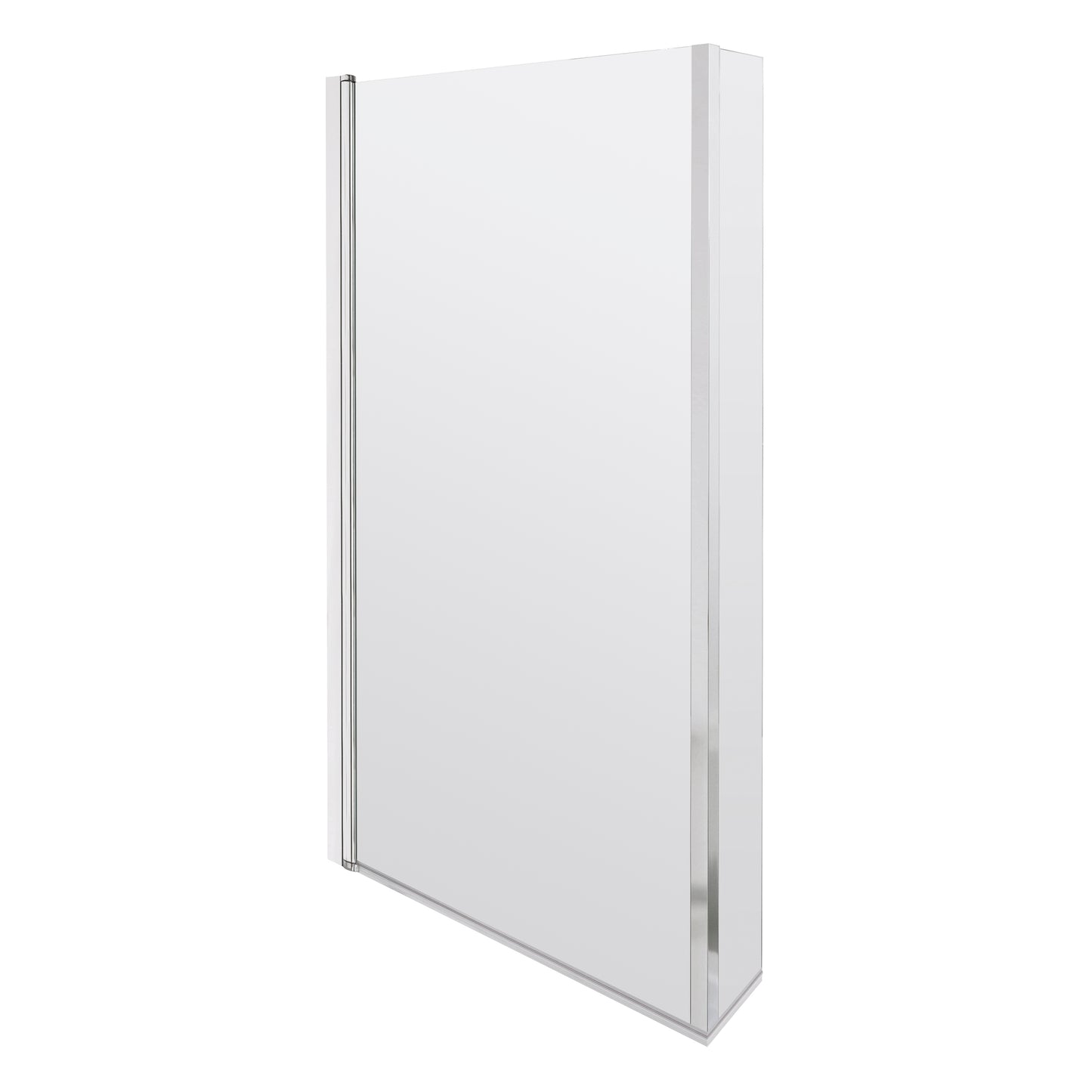 L-Shape Hinged Bath Screen Fixed Return