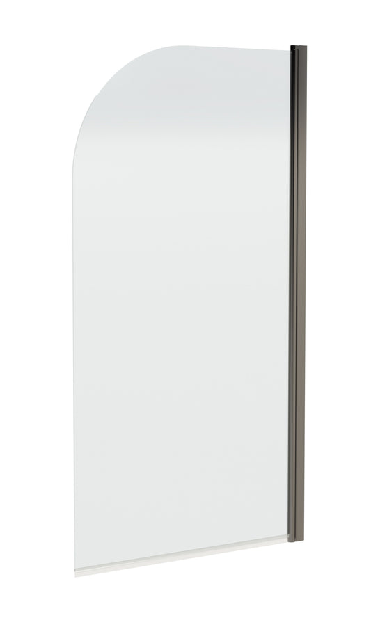 Round Hinged Bath Screen