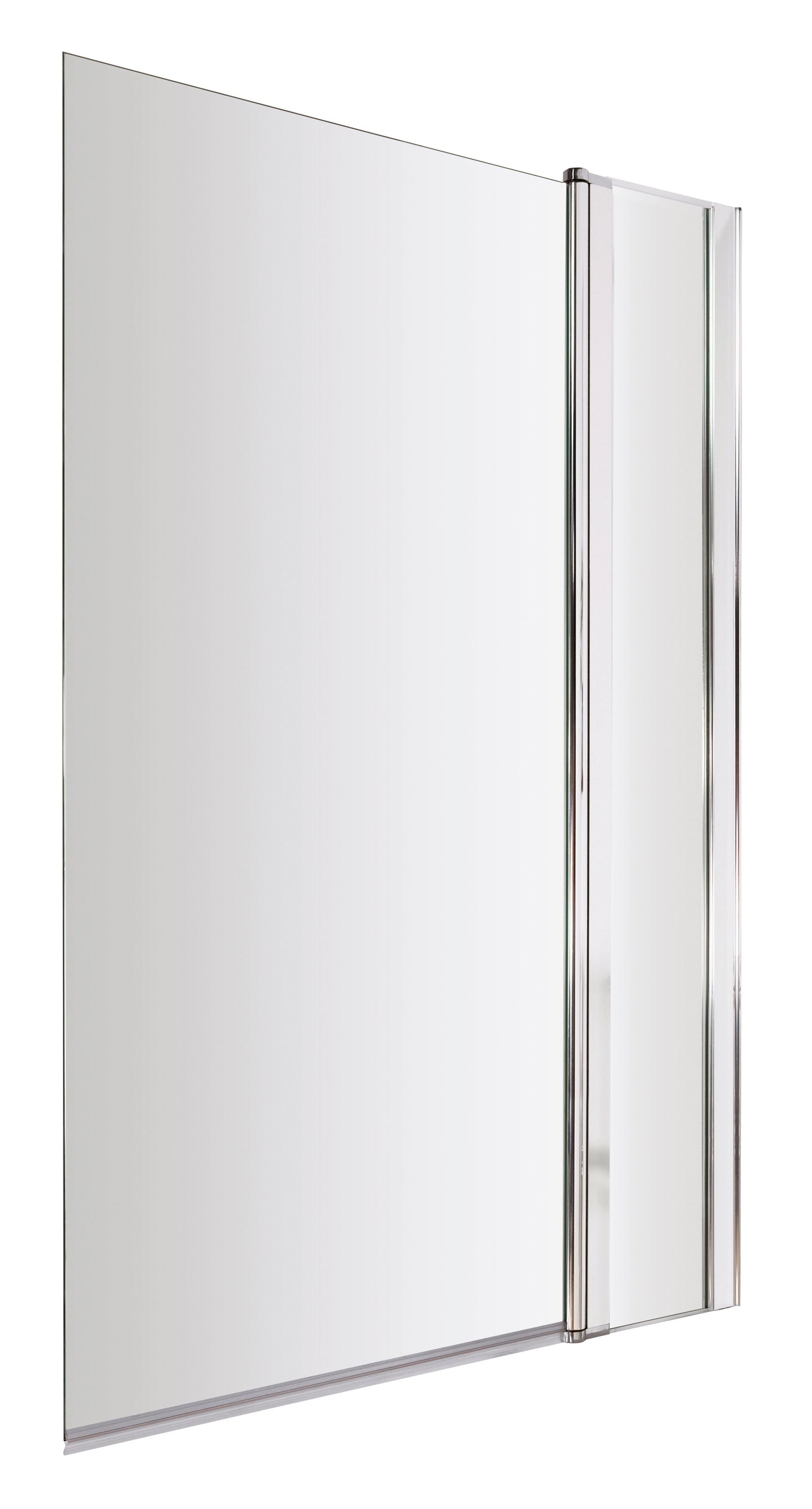 Synergy Square Bath Screen With Fixed Panel - Chrome