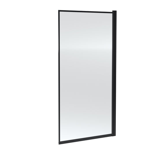 Synergy Outer Framed Bath Screen - Matt Black