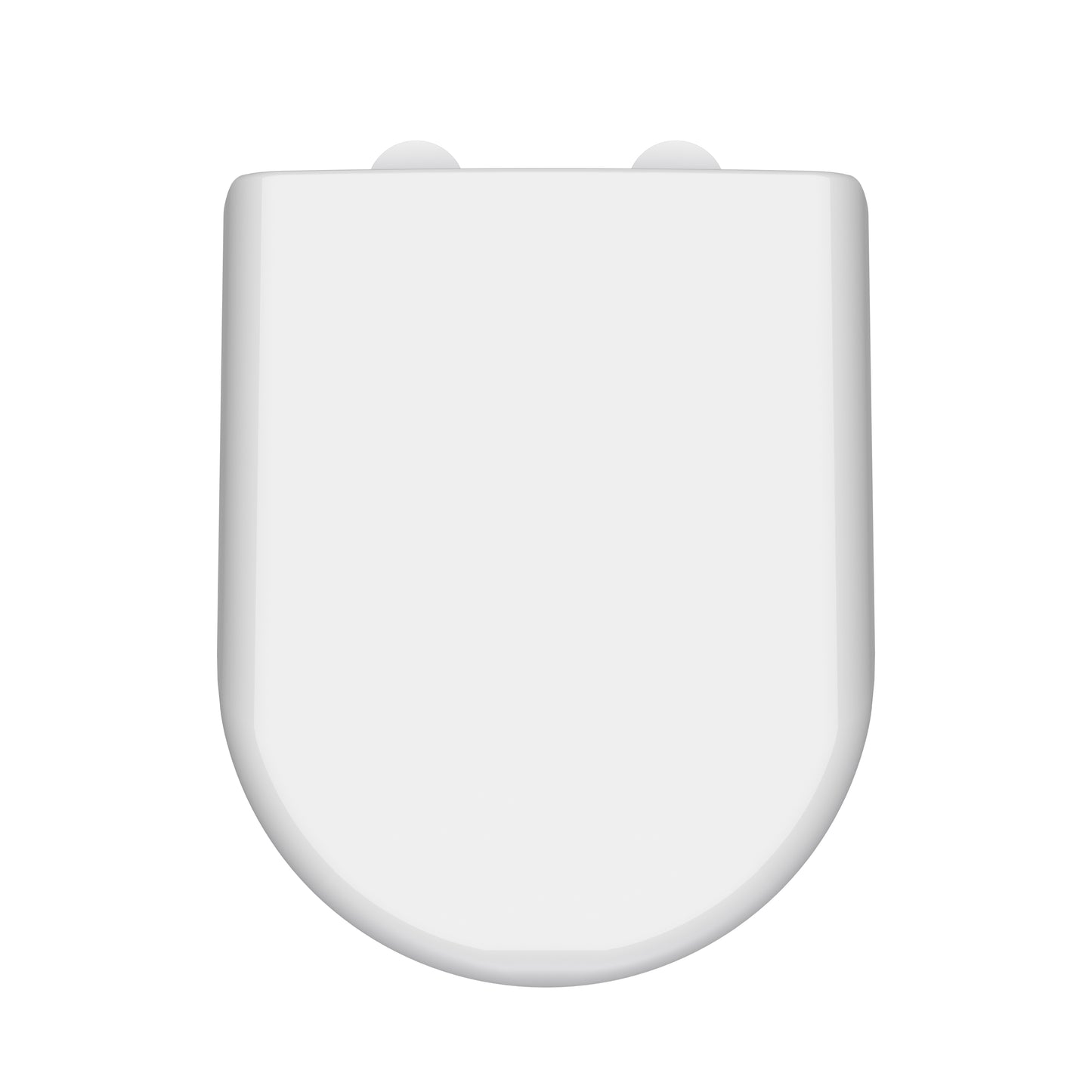 Nuie D Shape Soft Close Gloss White Toilet Seat
