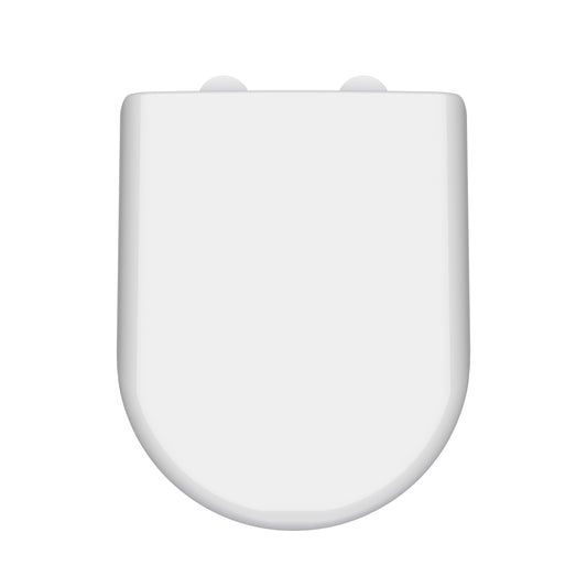 Hudson Reed D Shape Soft Close Gloss White Toilet Seat