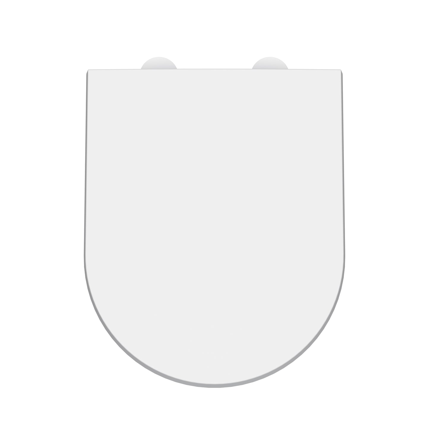 Nuie D Shape Gloss White Soft Close Toilet Seat With Quick Release