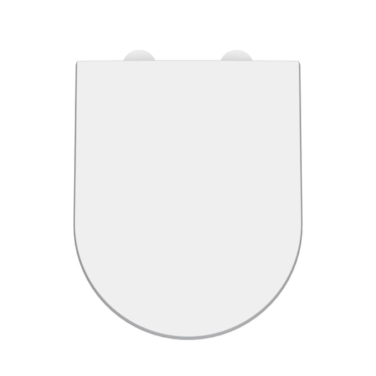 Nuie D Shape Gloss White Soft Close Toilet Seat With Quick Release