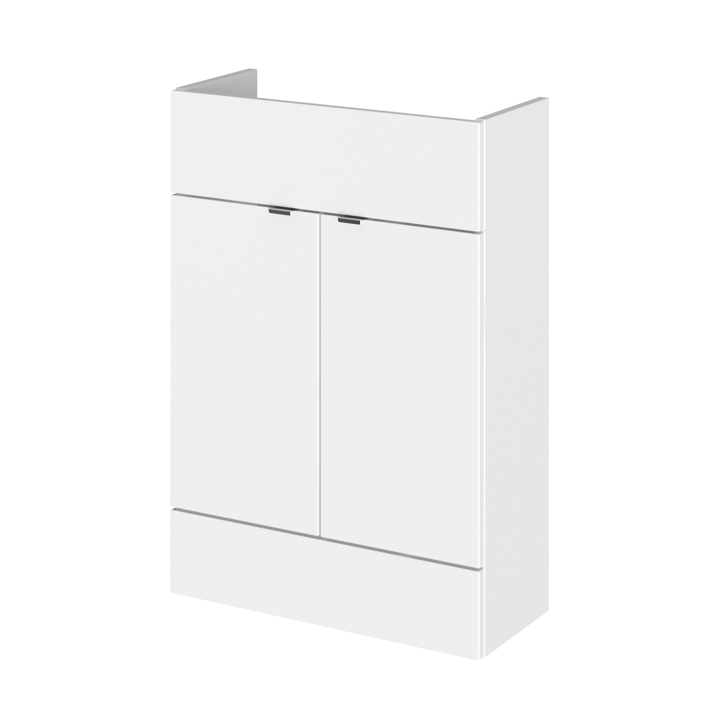 Fusion Fitted Floor Standing 2 Door Vanity Unit  Compact 600mm