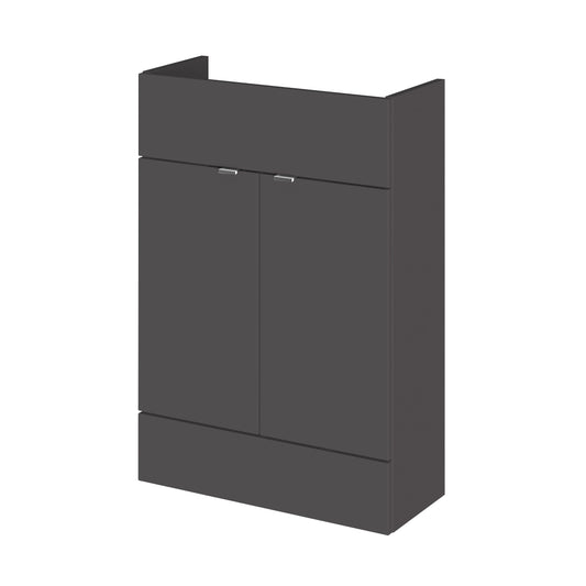 Fusion Fitted Floor Standing 2 Door Vanity Unit  Compact 600mm