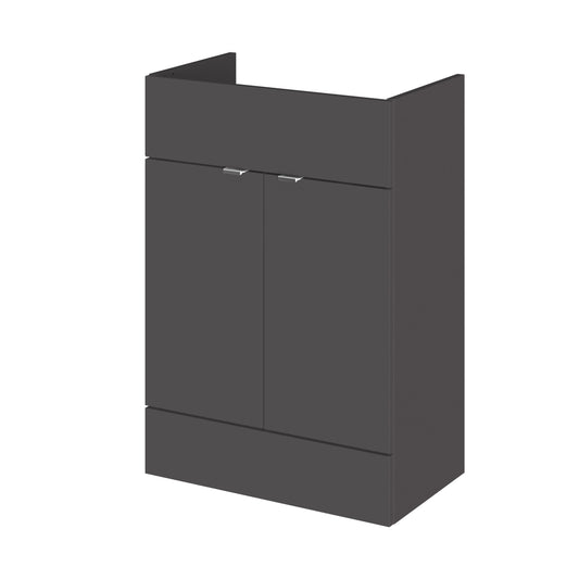 Fusion Fitted Floor Standing 2 Door Vanity Unit 600mm