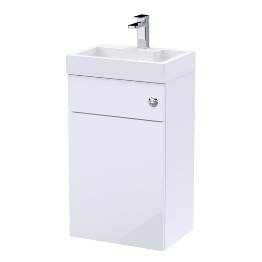 Kass Floor Standing Vanity Unit with Basin, WC Unit and Concealed Cistern 500mm