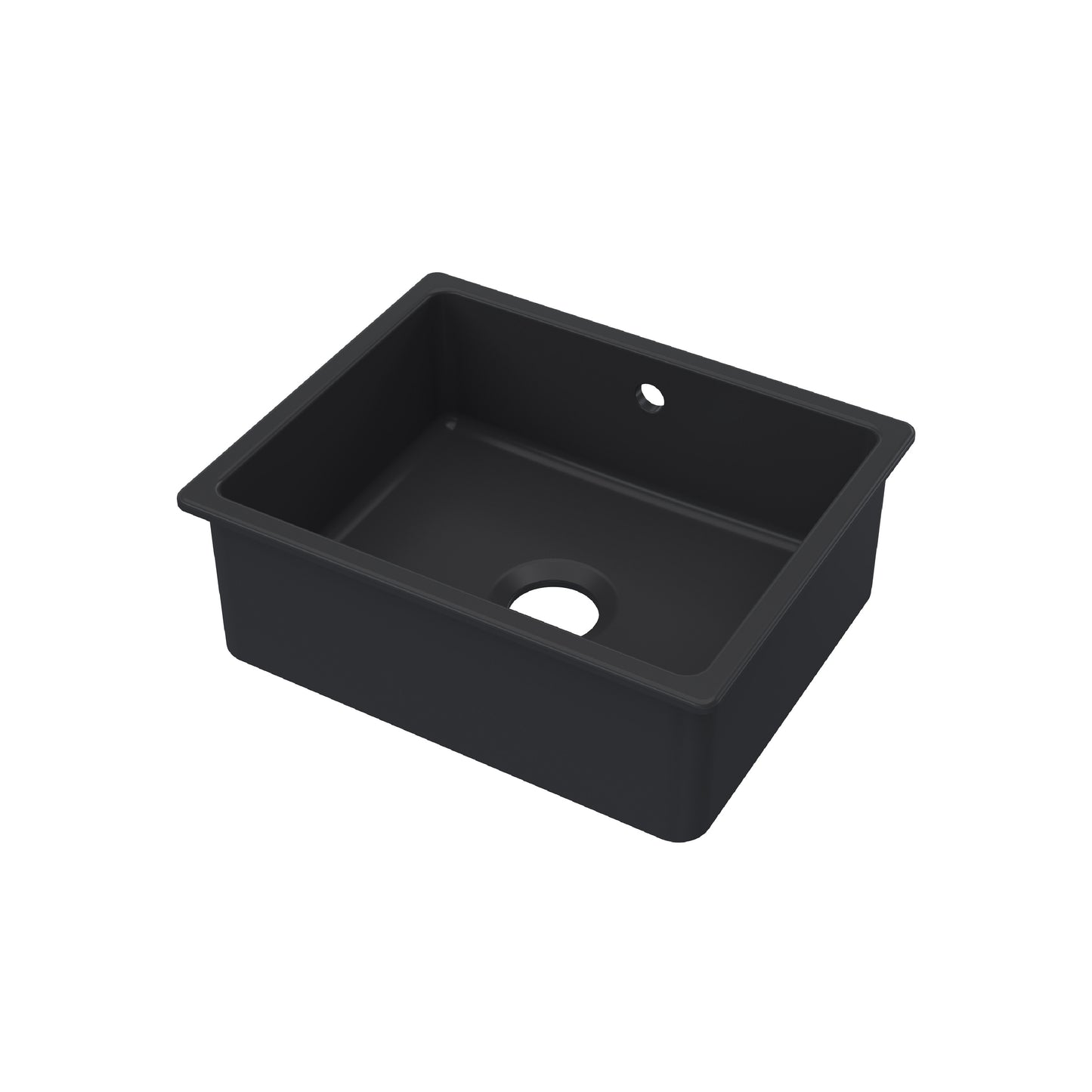 Inset Single Bowl with Overflow 548mm x 442mm x 197mm