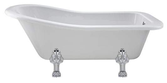 Hudson Reed Brockley 1690mm x 730mm Slipper Freestanding Bath With Leg Set