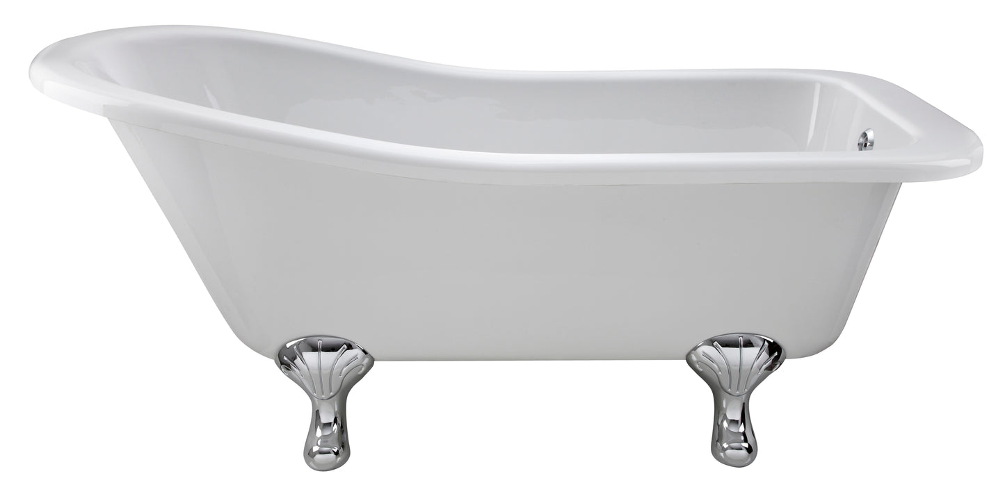 Hudson Reed Brockley 1690mm Freestanding Slipper Bath With Leg Set