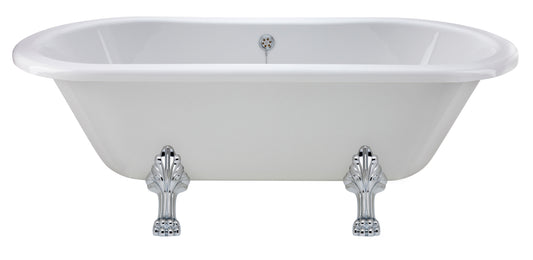 Hudson Reed Kingsbury 1700mm Roll Top Freestanding Bath With Leg Set