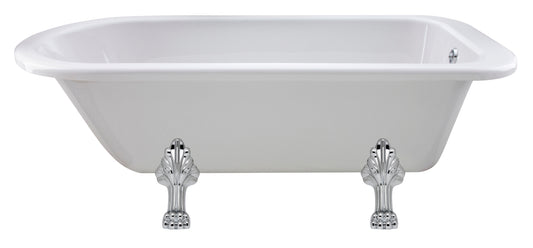 Hudson Reed Barnsbury Traditional 1700mm x 750mm Roll Top Freestanding Bath With Leg Set
