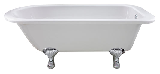 Hudson Reed Barnsbury Traditional Roll Top 1700mm Freestanding Bath With Leg Set