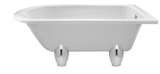 Hudson Reed Winterburn Traditional 1500mm x 750mm Roll Top Freestanding Shower Bath With Leg Set