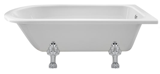 Hudson Reed Winterburn Traditional 1700mm x 750mm Roll Top Shower Bath With Leg Set