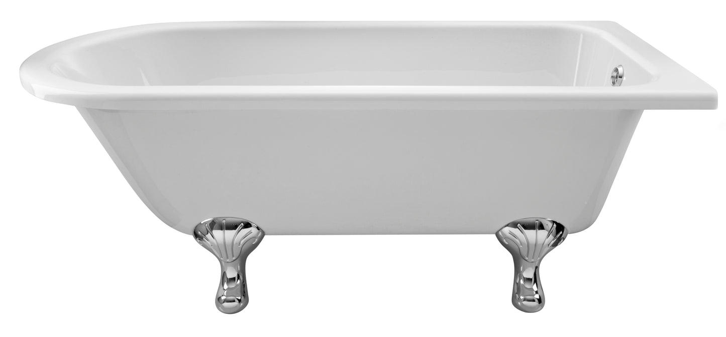 Hudson Reed Winterburn 1700mm Traditional Freestanding Roll Top Shower Bath With Leg Set