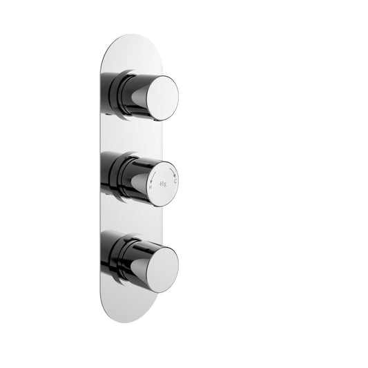 Round Valves Triple Valve with Diverter