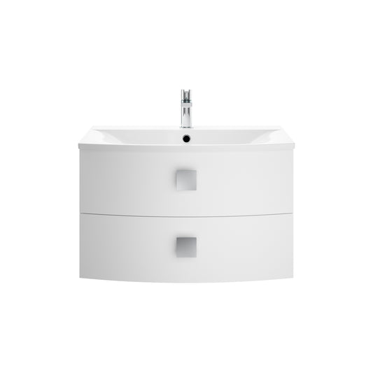 Hudson Reed Sarenna 700mm Wall Hung 2 Drawer Vanity Unit with Basin