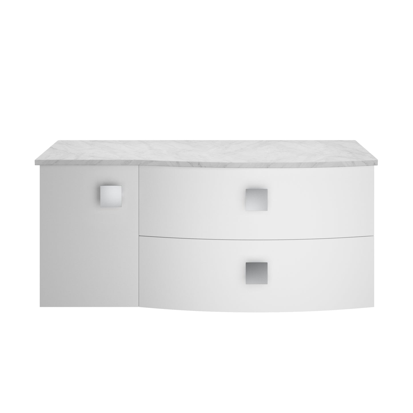 Hudson Reed Sarenna 1000mm Wall Hung Vanity Unit With Grey Marble Top