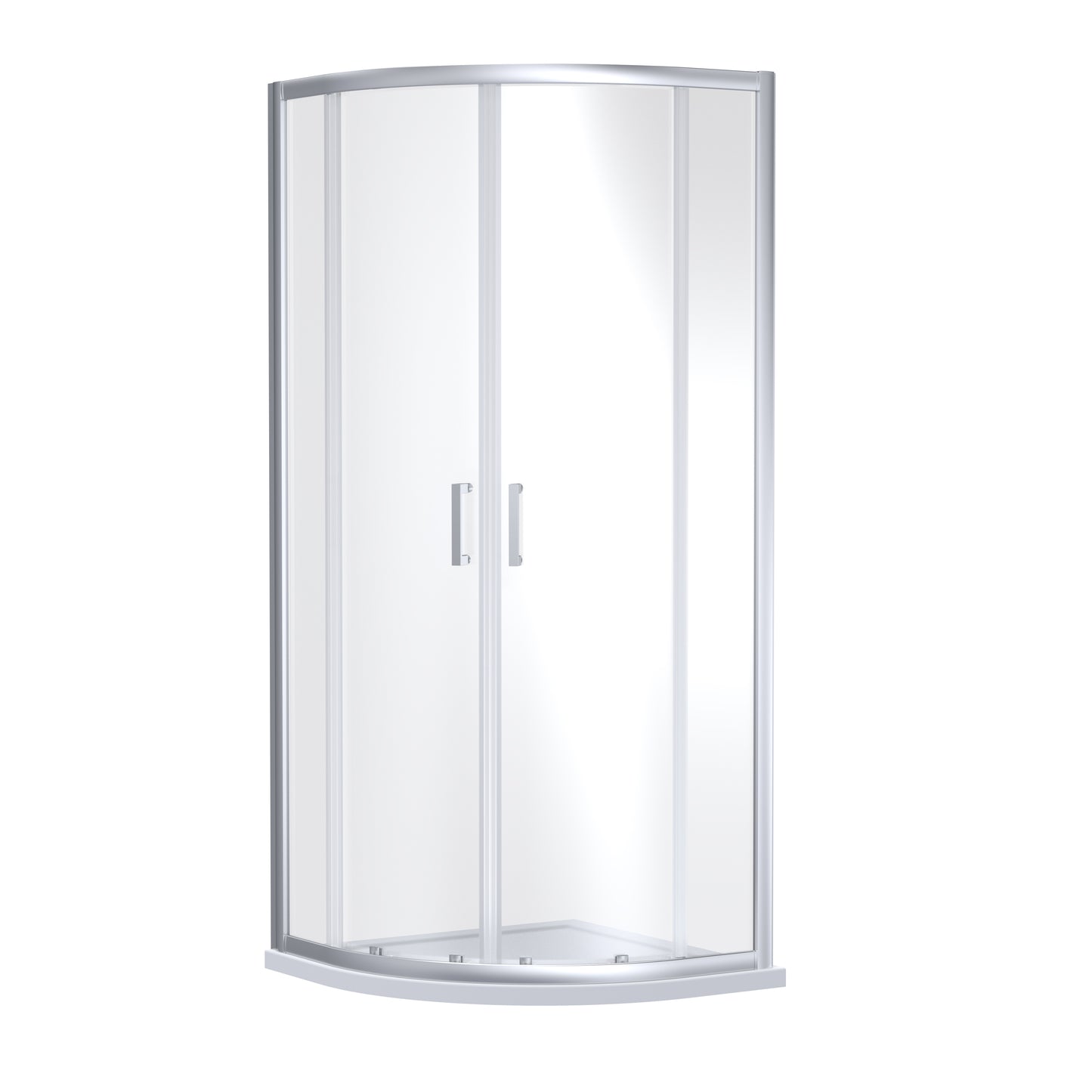 Rene Chrome Offset Quadrant Shower Enclosure by Nuie