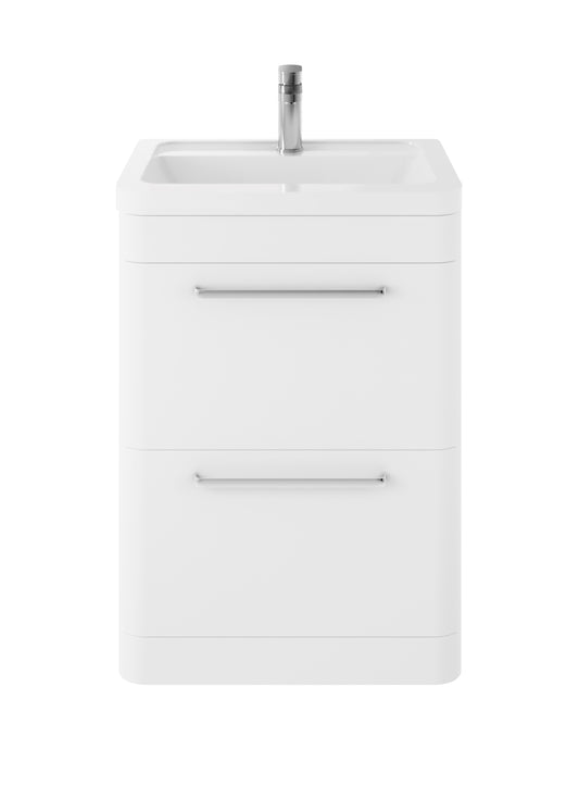 Hudson Reed Solar 600mm Floor Standing Vanity Unit With Ceramic Basin