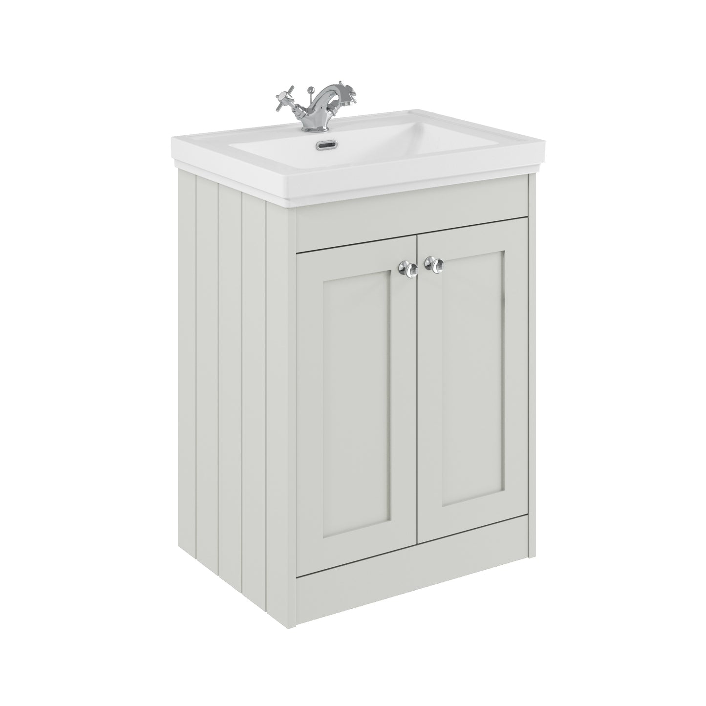 Henbury 600mm Floor Standing 2 Door Vanity Unit by Synergy