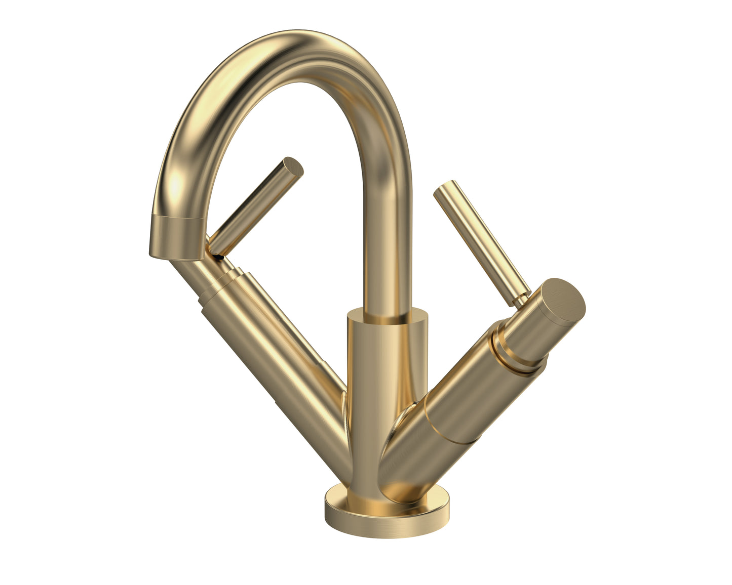 Tec Lever Mono Basin Mixer Brushed Brass