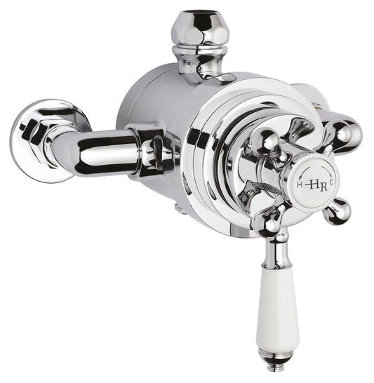 White Topaz Exposed Dual Shower Valve