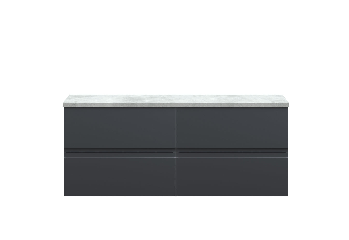 Hudson Reed Urban 1205mm Wall Hung 4-Drawer Unit With Laminate Worktop